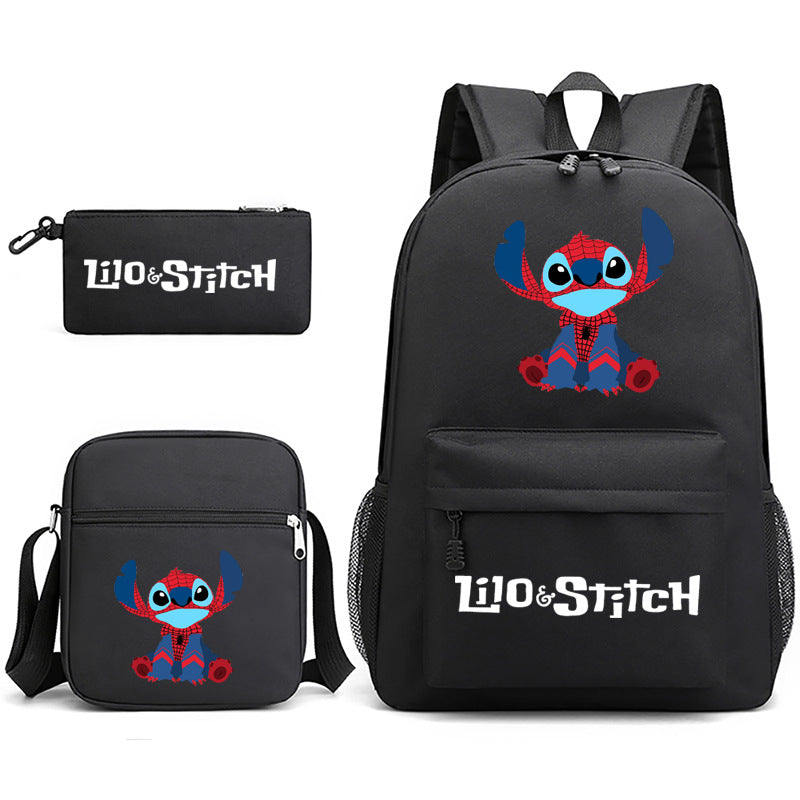 Lilo Stitch Schoolbag Backpack Shoulder Bag Pencil Case set for Kids Students