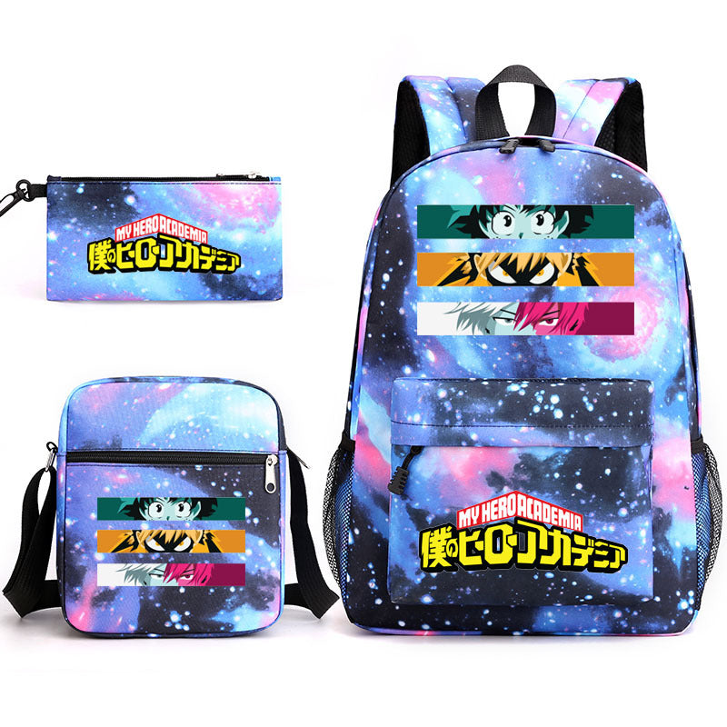 My Hero Academia Schoolbag Backpack Shoulder Bag Pencil Case set for Kids Students