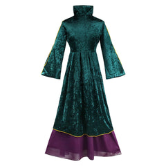 HocusPocus Winifred Cosplay Dress Halloween Costume for Adult Children