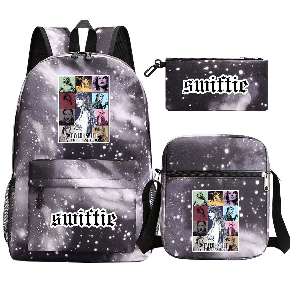 Taylor Swift Printed Schoolbag Backpack Shoulder Bag Pencil Bag 3pcs set for Kids Students