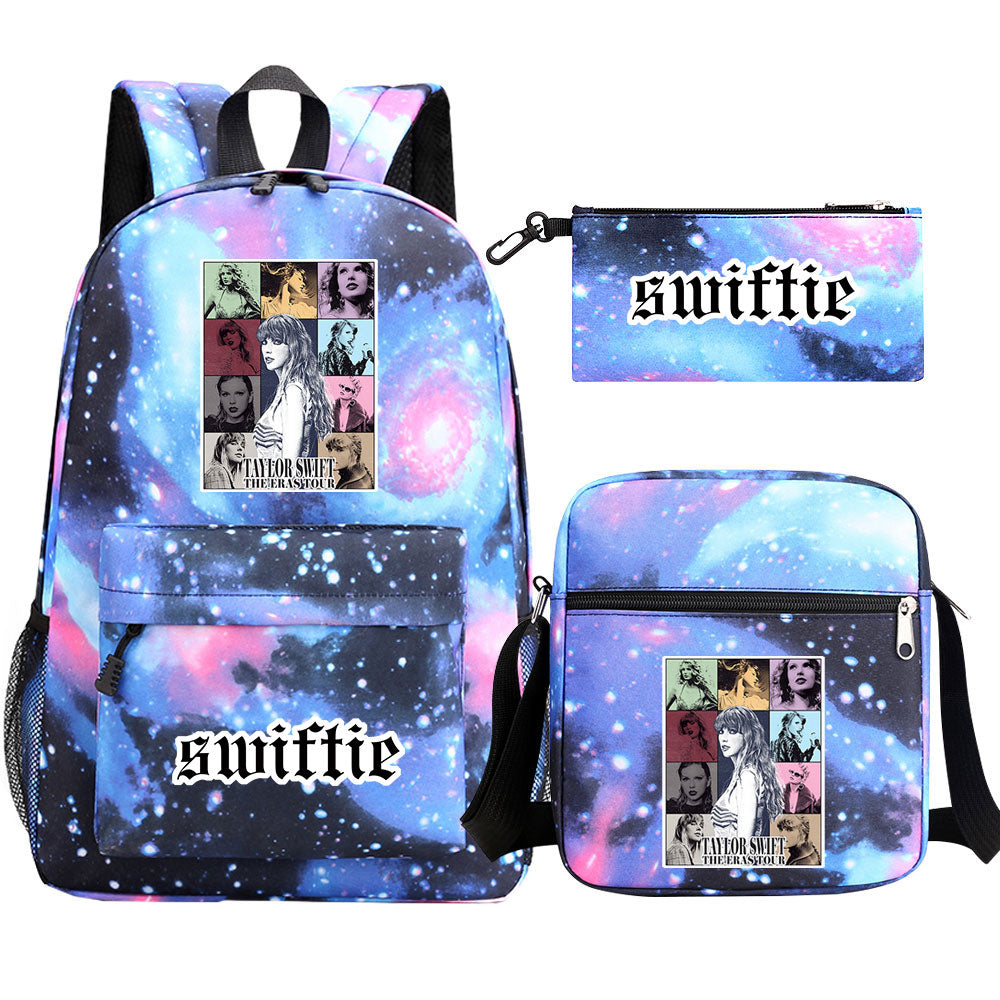 Taylor Swift Printed Schoolbag Backpack Shoulder Bag Pencil Bag 3pcs set for Kids Students