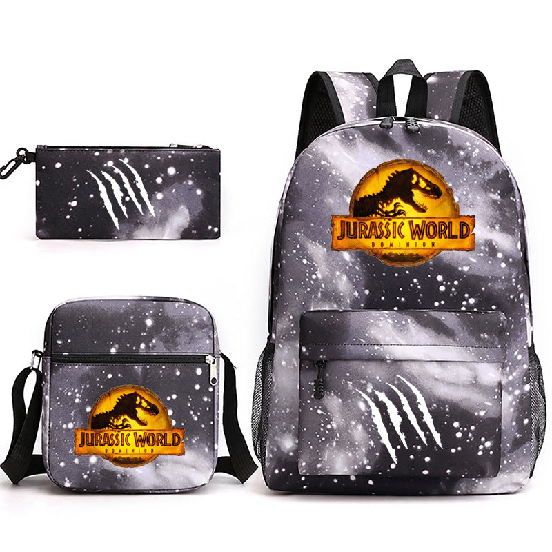 Jurassic World Schoolbag Backpack Shoulder Bag Pencil Case set for Kids Students