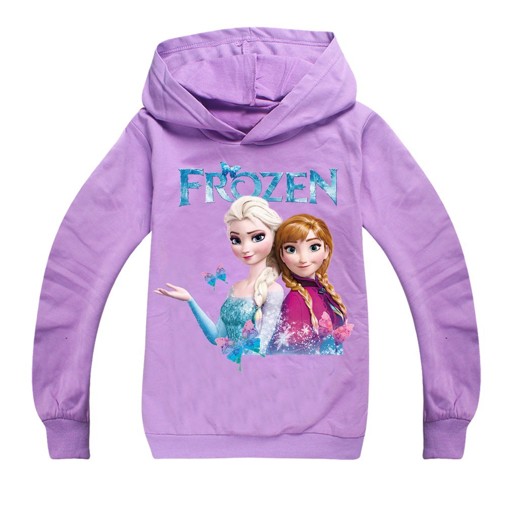 Frozen Princess Elsa  Casual Sweatshirt  Spring Autumn Hoodie for Kids