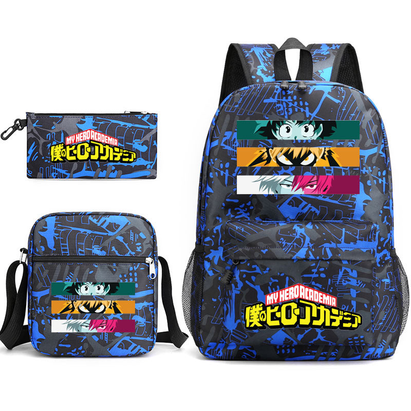 My Hero Academia Schoolbag Backpack Shoulder Bag Pencil Case set for Kids Students