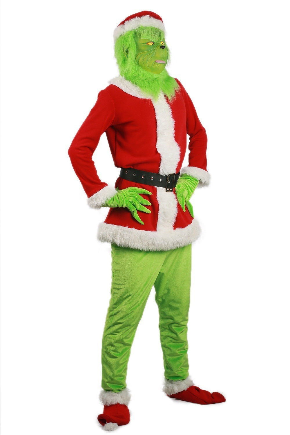 The Grinch Cosplay Costume Full Set for Halloween