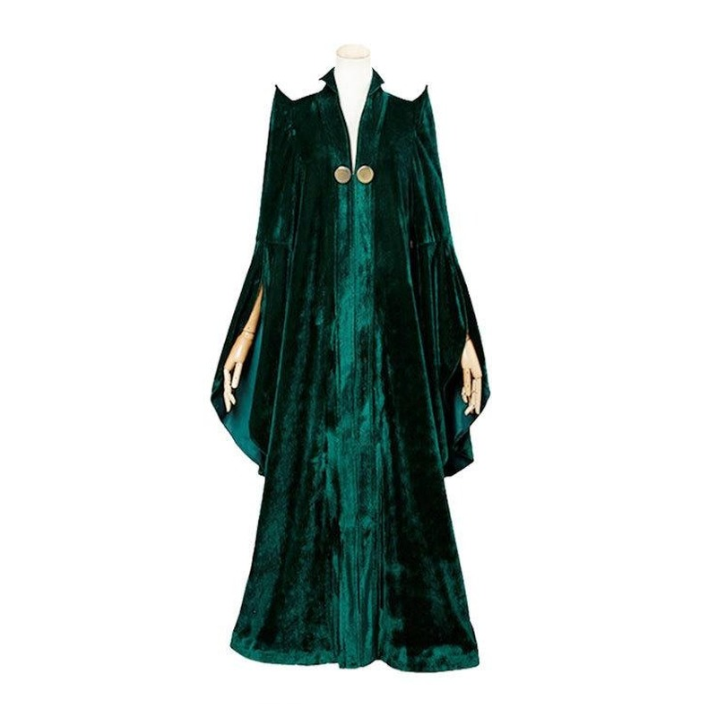 Minerva McGonagall Professor Cosplay Costume Full Set for Halloween