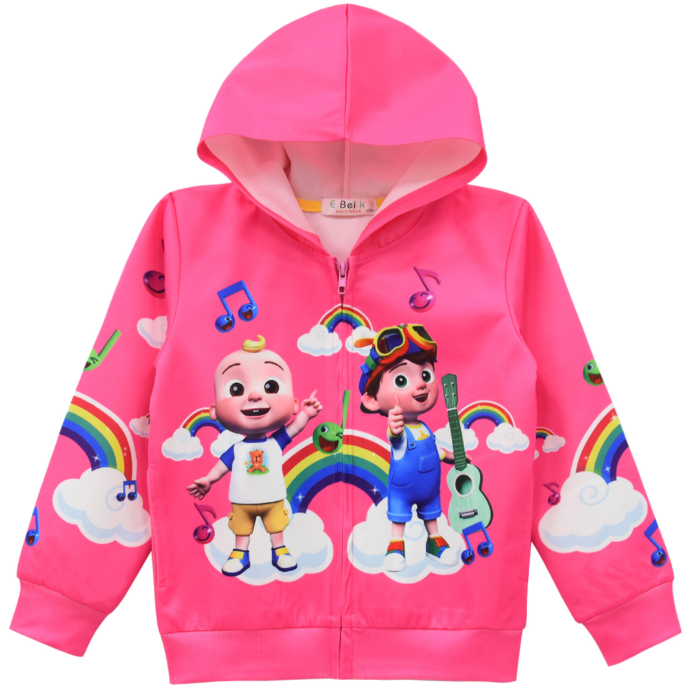 Super JoJo Zipper Hooded Jacket Spring Autumn Coat for Kids Boy Girls