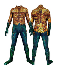 Aquaman Cosplay Costume Kids Adults Bodysuit Halloween Fancy Jumpsuits