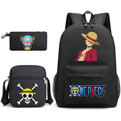 One Piece  Schoolbag Backpack Shoulder Bag Pencil Case set for Kids Students