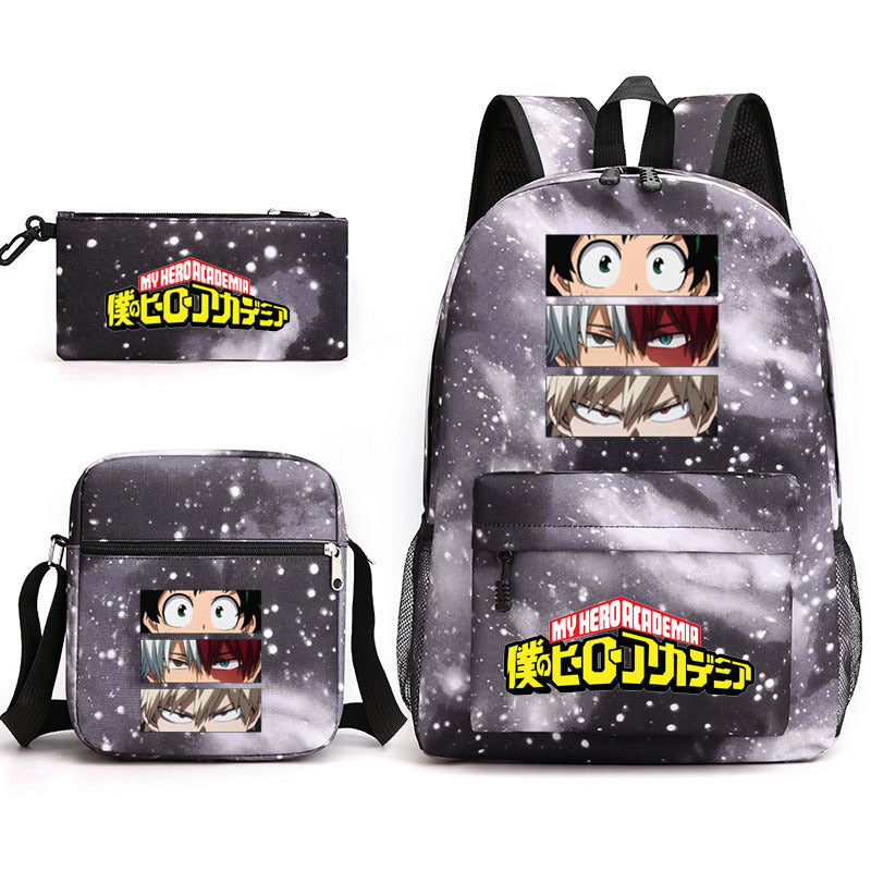 My Hero Academia Schoolbag Backpack Shoulder Bag Pencil Case set for Kids Students