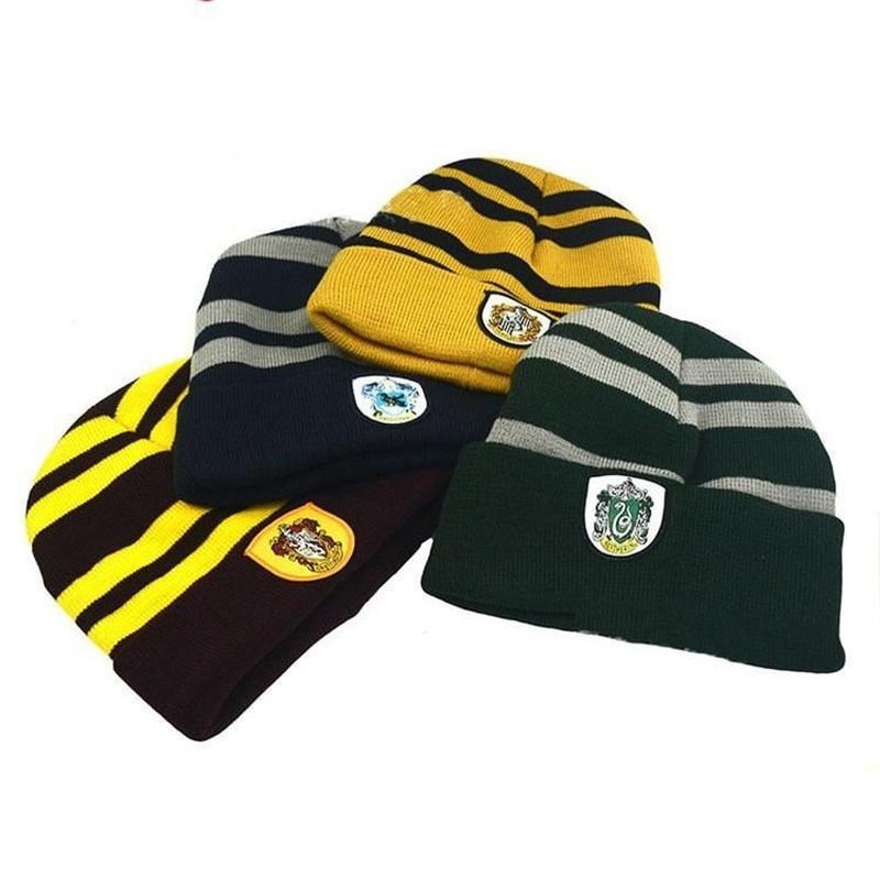 Gryffindor Slytherin Casual Unisex Knitted Hat Winter Cap Warm Gifts