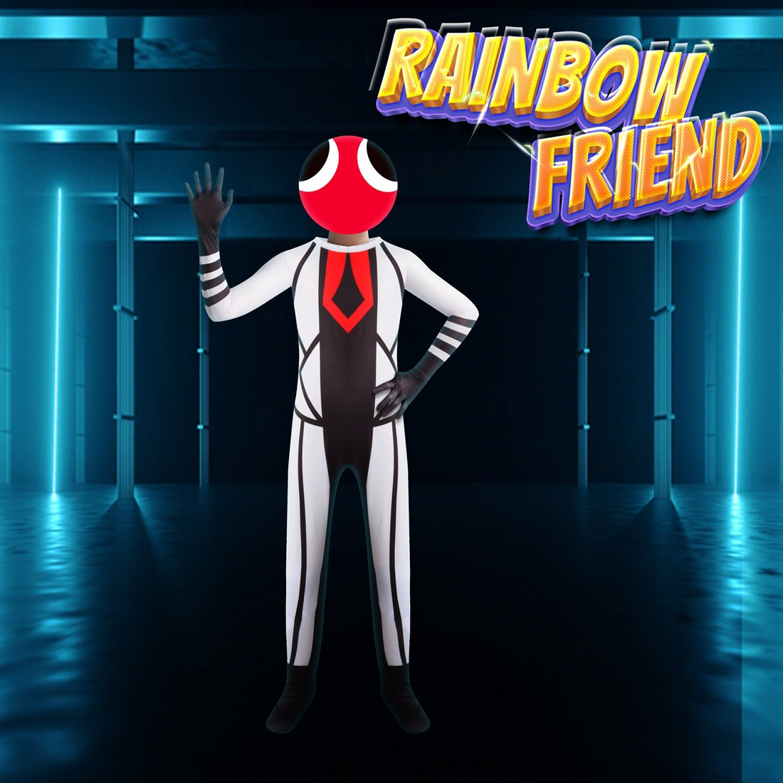 Rainbow Friend Roblox Cosplay Costume for Boys Girls Bodysuit Halloween Fancy Jumpsuits