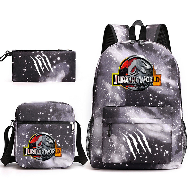 Jurassic World Schoolbag Backpack Shoulder Bag Pencil Case set for Kids Students