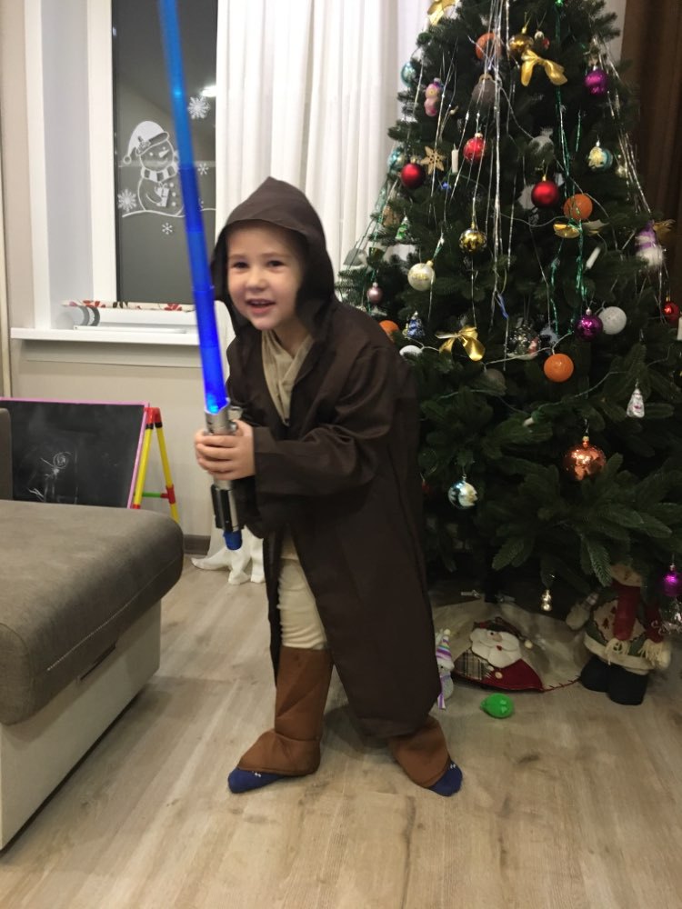 Star Wars Jedi Knight Cosplay Costume Boys Girls Kids Halloween Fancy Top Pants Cloak Set