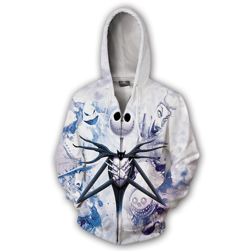 The Nightmare Before Christmas Men Women Casual Zipper Sweater Sweatshirt Jacket Coat