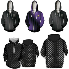 Wednesday Addams Men Women Casual Zipper Sweater Sweatshirt Jacket Coat