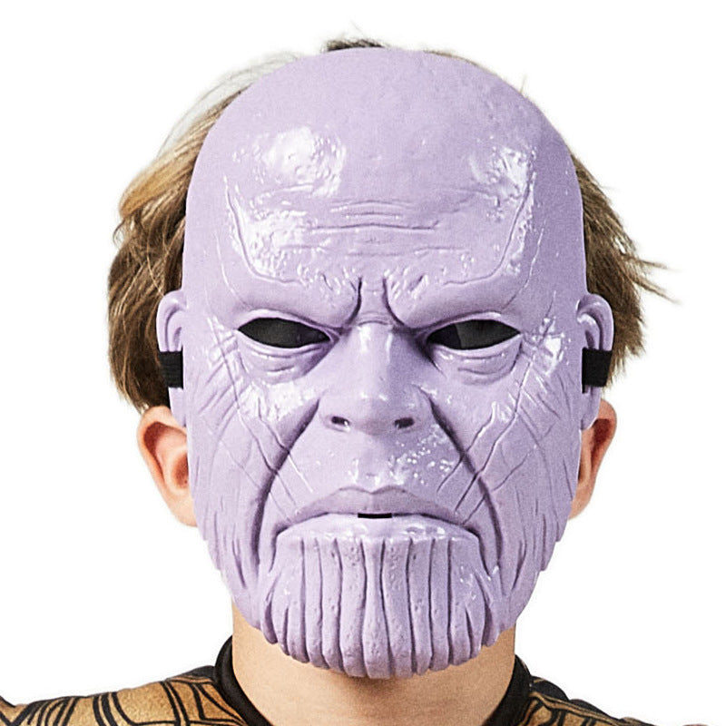 Thanos Superhero Infinity Gauntlet Cosplay Costume with Mask Boys Girls Bodysuit Kids Halloween Fancy Jumpsuits