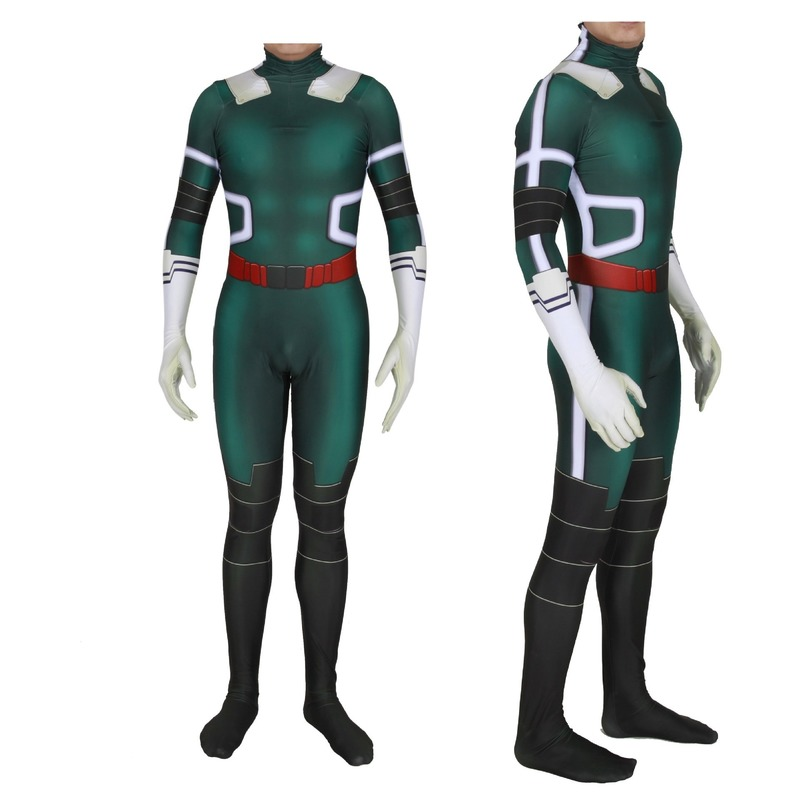 My Hero Academia Midoriya Izuku Deku Cosplay Costume Kids Adults Bodysuit Halloween Fancy Jumpsuits