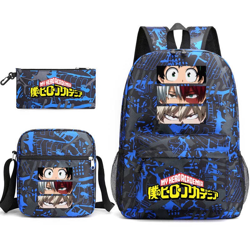 My Hero Academia Schoolbag Backpack Shoulder Bag Pencil Case set for Kids Students