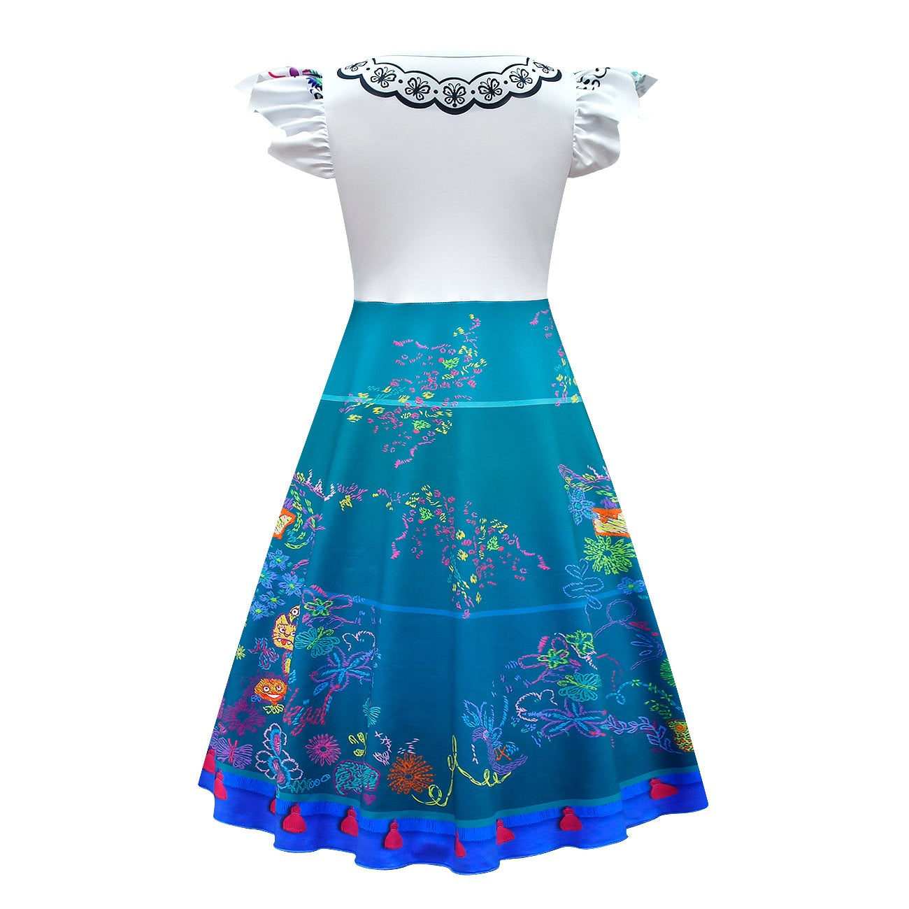 Encanto Mirabel Cosplay Dress for Baby Girls Halloween Fancy Skirt