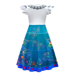 Encanto Mirabel Cosplay Dress for Baby Girls Halloween Fancy Skirt