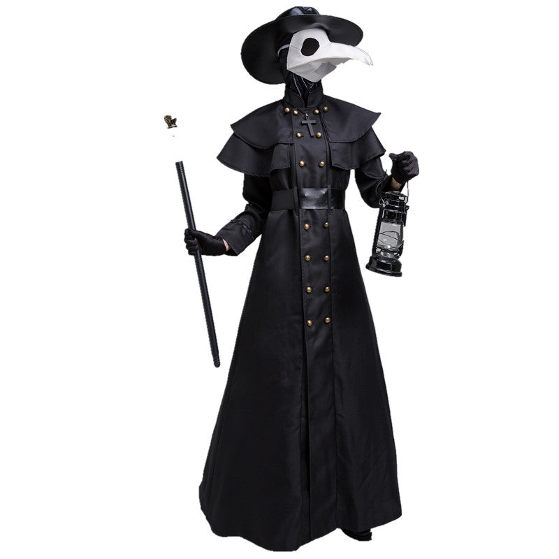 Darkest Dungeon Doctor Schnabel Halloween Cosplay Costume Long-billed Crow Dress Uniform