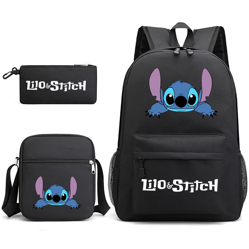 Lilo Stitch Schoolbag Backpack Shoulder Bag Pencil Case set for Kids Students