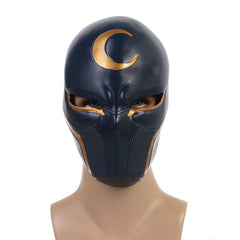 Marc Spector Moon Knight Latex Mask Halloween Cosplay Face Masks PU Crescent Dart