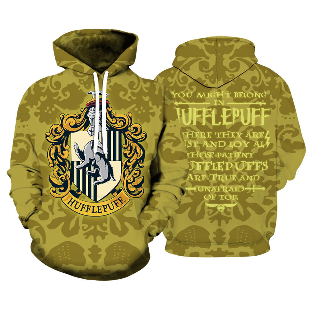 Hogwarts New Fashion Cosplay Hoodie Sweater Unisex Sweatshirt Coat