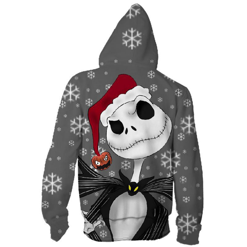 The Nightmare Before Christmas Men Women Casual Zipper Sweater Sweatshirt Jacket Coat