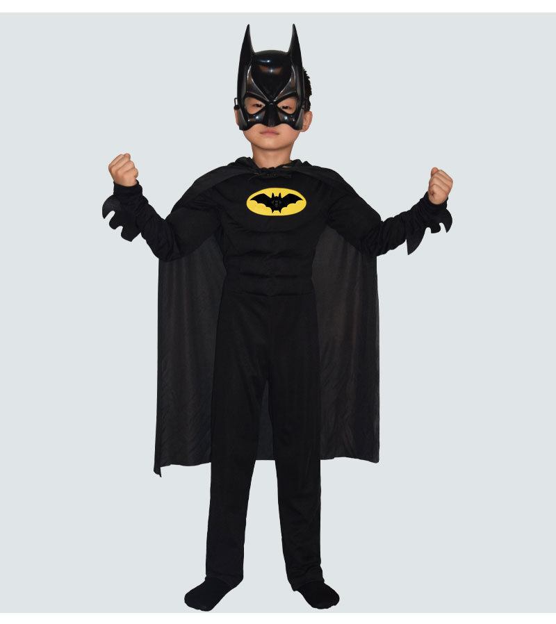 The Batman Dark Knight Cosplay Costume Kids Bodysuit  Halloween Fancy Jumpsuits