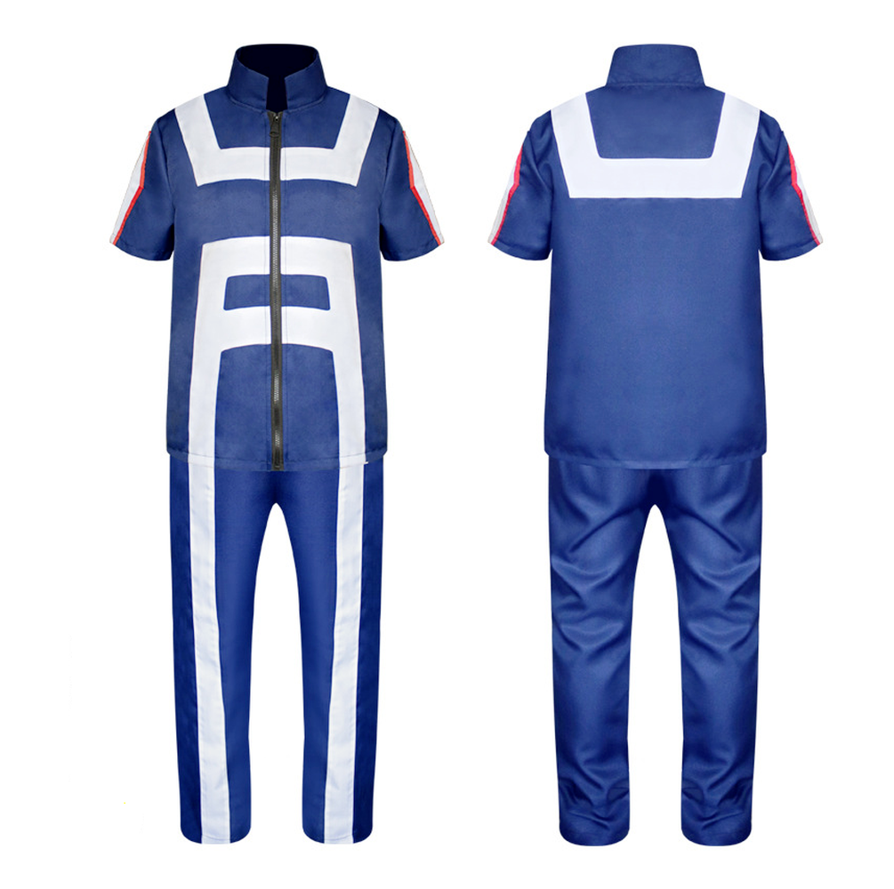 My Hero Academy Deku Midoriya Izuku Cosplay Costume Halloween Fancy Uniform Top Pants Set