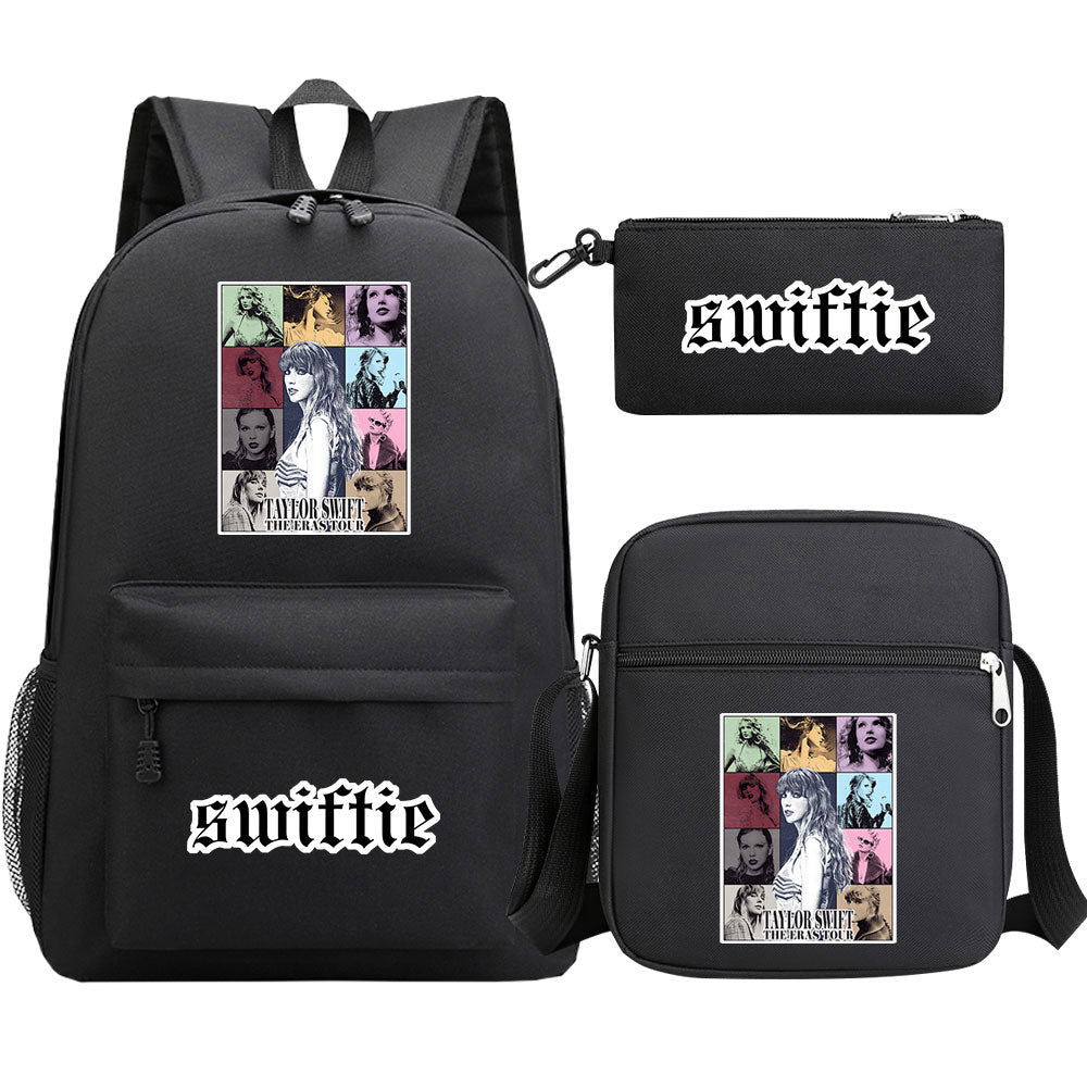 Taylor Swift Printed Schoolbag Backpack Shoulder Bag Pencil Bag 3pcs set for Kids Students