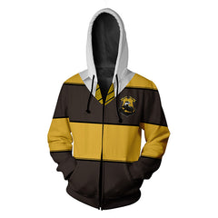 Harry Potter Hogwarts New Fashion Zipper Hoodie Sweater Unisex Sweatshirt Coat